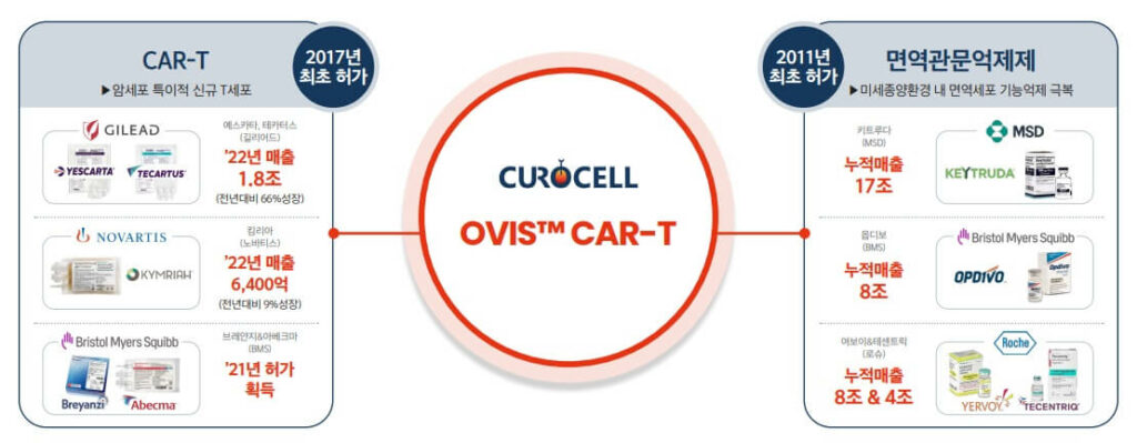 큐로셀 CAR T 신기술 OVIS